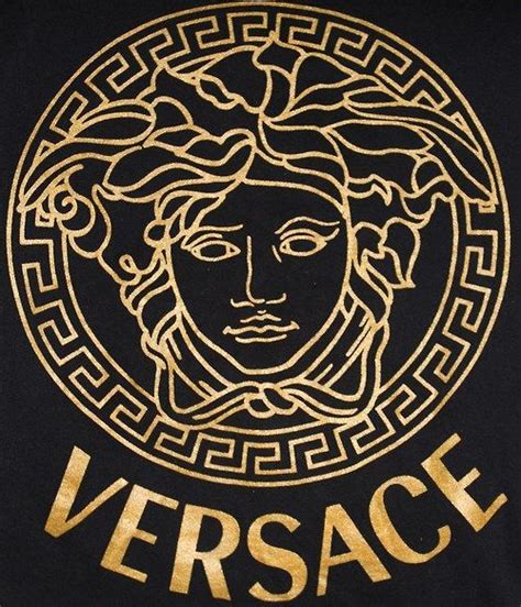 versace black and gold logo